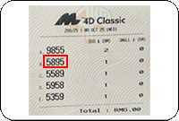 Winning Ticket Magnum 4D Consolation Prize - 8 October 2025